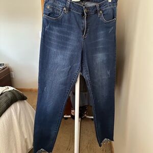Kut from the Kloth Dark Blue Ankle Jeans